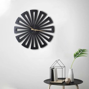 Dekoratívne nástenné hodiny Symmetre 50 cm čierne