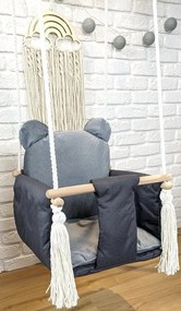 Detská hojdačka LULLABY - GRAFITOVÁ