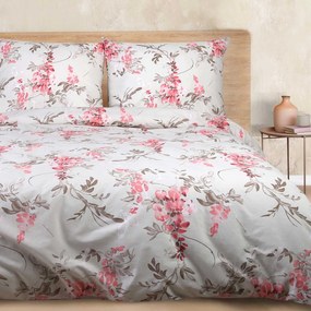 BAVLNENÉ OBLIEČKY COTTONLOVE 160X200 CM, 2KS 70X80 CM KVETY