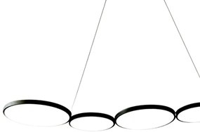 LED Luster na lanku OLYMPIA 5xLED/10W/230V čierna