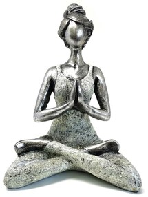 Joga Lady Figúrka Strieborno - Biela 24 cm