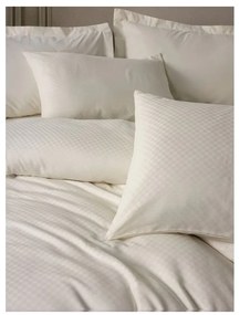 Béžové obliečky na dvojlôžko/predĺžené z bavlny Renforcé 240x220 cm Checkered – Mila Home Luxury