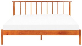 Drevená posteľ 160 x 200 cm svetlé drevo BARRET II Beliani