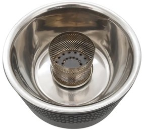 Stolný gril na drevené uhlie 4xAA/USB čierna