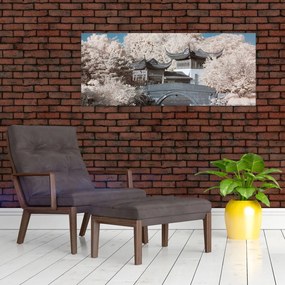 Obraz - Rozkvitnuté stromy v Ázii (120x50 cm)