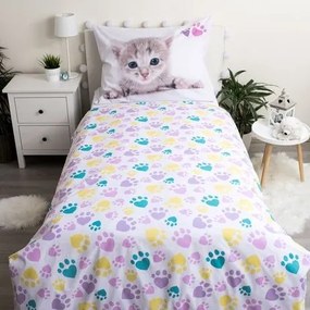 Jerry Fabrics Bavlnené obliečky 140x200 + 70x90 cm - Kitten Colour