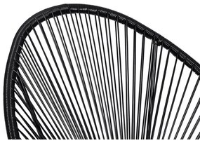 Čierne záhradné kreslo z umelého ratanu Bonami Selection Avocado