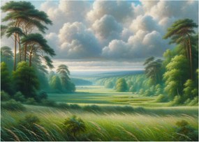 Obraz - Zelená krajina (70x50 cm)