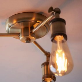 Endon 97243 - Bodové svietidlo HAL 3xE27/10W/230V mosadz