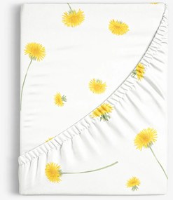 Goldea bavlnená napínacia plachta - púpavy 80 x 160 cm