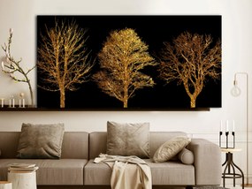 Artgeist Obraz - Golden Forest (1 Part) Wide Veľkosť: 120x60, Verzia: Na talianskom plátne
