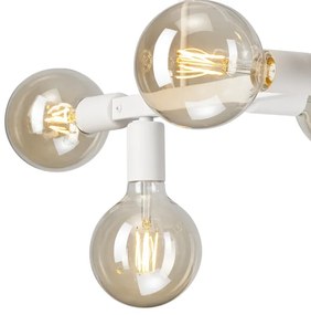 Luster na tyči ASTRID 6xE27/60W/230V biela