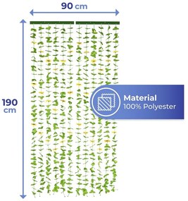 Žltý/zelený záves do dverí 90x190 cm Sunflowers – Maximex