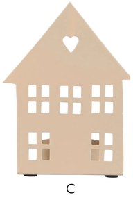 Ib Laursen Kovový svietnik na čajovú sviečku House Fasade C