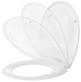 Erga Creta D2, toaletné WC sedátko 435x370mm z polypropylénu s pomalým zatváraním, biela, ERG-GAM-D2