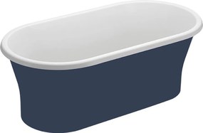 Polimat Akrylátová voľne stojaca vaňa Amona New 150x75 POLIMAT-Rozmery: 150x75, POLIMAT-Farba vane: Biela / grafit lesk