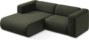 Zelená rohová pohovka (ľavý roh/s leňoškou) Ekahi – Makamii