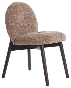 Hnedé čalúnené jedálenské kreslá v súprave 2 ks Sinosa – Light &amp; Living