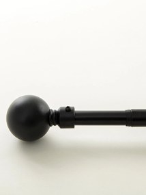 Garniža dvojradová Simone - matná čierna 120 - 210 cm