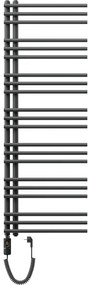 Mexen Neptun, elektrické vykurovacie teleso 1400 x 500 mm, 600 W, antracitová, W101-1400-500-2600-66
