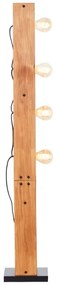 Brilliant - Stojacia lampa CALANDRA 4xE27/42W/230V borovica