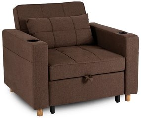 Kreslo JEREMY hnedé