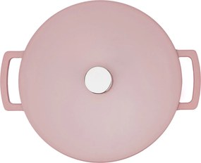 Elmich Smaltovaný liatinový hrniec Ember 28 cm ružový