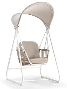 BARI hojdacie kreslo white