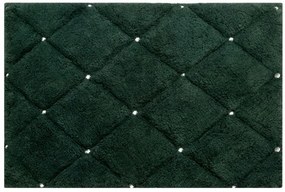 Dekorstudio Kúpeľňový koberček CHIC s kryštálmi v zelenej farbe Rozmer koberca: 60x90cm