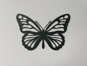 drevko 3D nálepka na stenu Motýľ Monarcha Rozmer obrazu: 22 x 32,5 cm, Farba dekorácie: Čierna