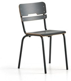 Školská stolička SCIENTIA, nízke sedadlo, V 460 mm, antracit/antracit