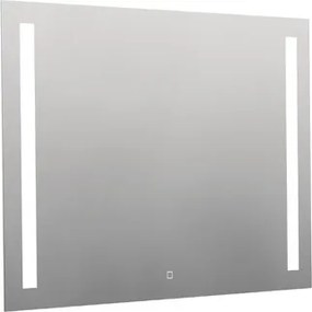 Hranaté zrkadlo 100x70cm s LED osvetlením, topná fólia, senzor s nastaviteľnou teplotou 2700-6500K, IP44 ZIL10070TLEDS