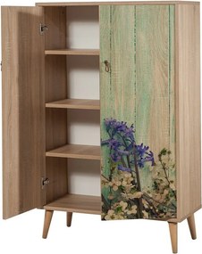 Skrinka Mega Sonoma Oak Flowers I