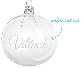 Vianočná pieskovaná banka sa menom 8 cm