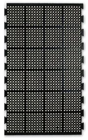 Odolná priemyselná gumová rohož, 90 x 150 cm, 2 spoje dlhšej strany, čierna