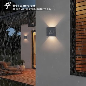 Brilagi -LED Vonkajšie nástenné svietidlo DOUBLERAY LINE LED/6W/230V antracit IP54