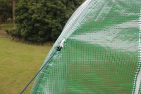 Bauerkraft Fóliový skleník 4x2,5x2 m 10 m² kovový rám UV fólia - zelený