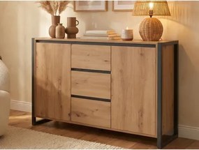 Komoda so zásuvkami Denver, dub artisan/antracit%