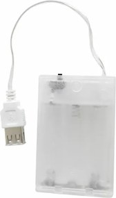 LED Neónová nástenná dekorácia PLANET LED/3W/3xAA USB modrá/žltá