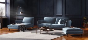 Zamatová dvojmiestna pohovka Vienna 160 × 92 × 95 cm