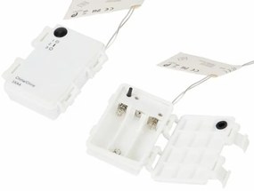 Nexos 194 Vianočná dekorácia - Akrylový kužeľ - 60 cm, studeno biely na batérie