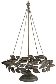 Mosadzný antik kovový adventný veniec Chain -  Ø 36*56 cm