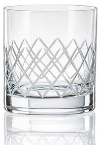 Crystalex brúsené poháre na whisky Barline matný brús 280 ml 4KS