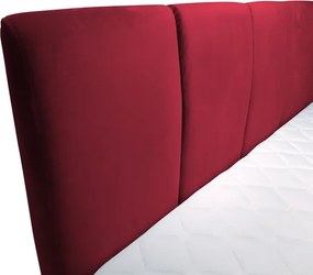 Posteľ boxspring Fresco 180x200 cm, červená látka