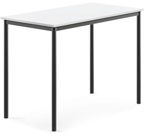 Stôl SONITUS, 1200x700x900 mm, HPL - biela, antracit