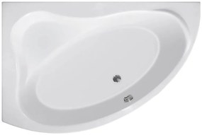 Aqualine Aqualine, ORAVA vaňa 150x90x38cm bez nožičiek, ľavá, biela, G1590