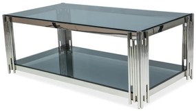 Konferenčný stolík Fabiola (sklo + chrómová). Vlastná spoľahlivá doprava až k Vám domov. 1050162