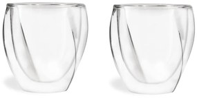 Dvojstenné hrnčeky na cappuccino v súprave 2 ks 250 ml Cristallo – Vialli Design