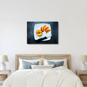 Sklenený obraz broskyne (70x50 cm)