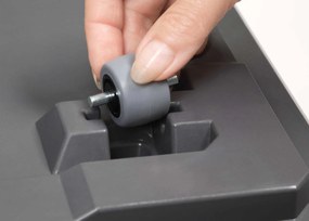 PLASTOVÝ KVETINÁČ NA KOLIESKACH BETONIQUE ECO 60X40X40 CM IMITÁCIA BETÓNU ANTRACITOVÁ